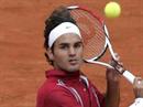 Perfektionierung im Sand: Roger Federer.