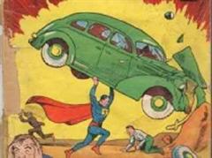 Superman bei der Arbeit in der 1938er-Ausgabe.