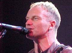 Sting trat als Laudator auf.
