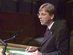 Guy Verhofstadt, Belgischer Ministerpräsident.