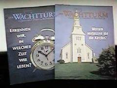 Die Zeitschrift 'Wachtturm' der Zeugen Jehovas.
