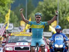 Winokurow errang seinen zweiten Tageserfolg an der Tour de France.