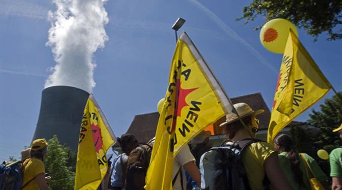 Atomkraftgegner demonstrieren in Deutschland an rund 120 Orten. (Archivbild)
