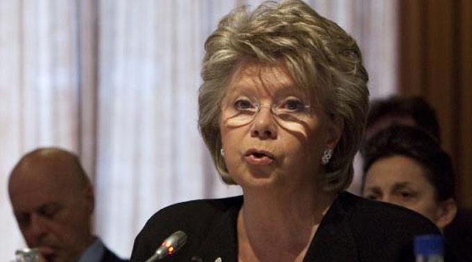Viviane Reding , Vizepräsidentin der Europaeischen Kommission.