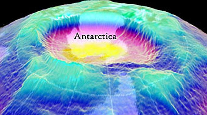 Antarktis: Das Ozonloch entspricht derzeit der Fläche Nordamerikas.