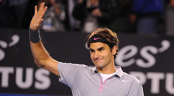 Roger Federer konnte mit seinem Spiel mehr als zufrieden sein.
