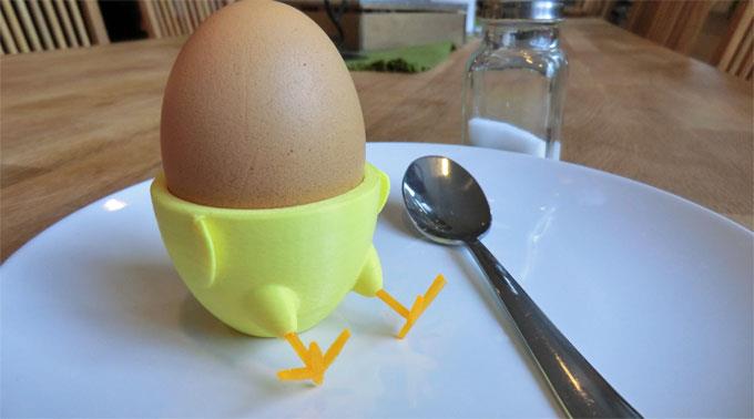 Eierbecher aus dem 3D-Drucker.