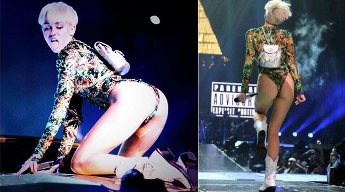 Pop-Prinzessin Miley Cyrus sagte, dass sie ihr Publikum vor ihrer freizügigen 'Bangerz'-Tour schon im Vorfeld warnte - jetzt braucht keiner meckern.