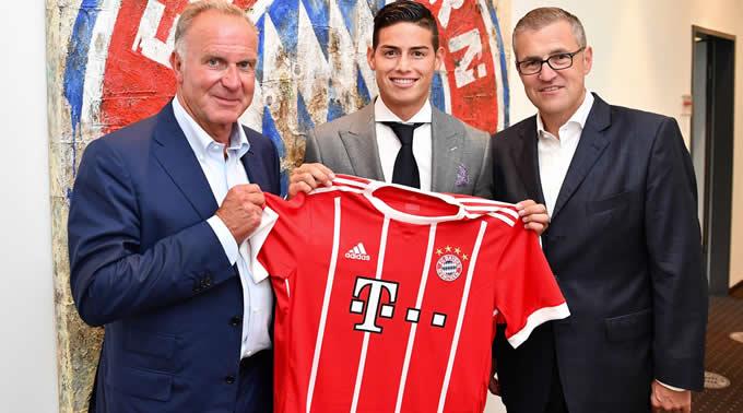 James Rodriguez hat beim FC Bayern einen Leihvertrag bis 2019 unterschrieben.
