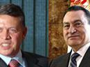 Beliebt im Westen aber seit Tunesien unter Druck: Abdullah II. von Jordanien, Hosni Mubarak